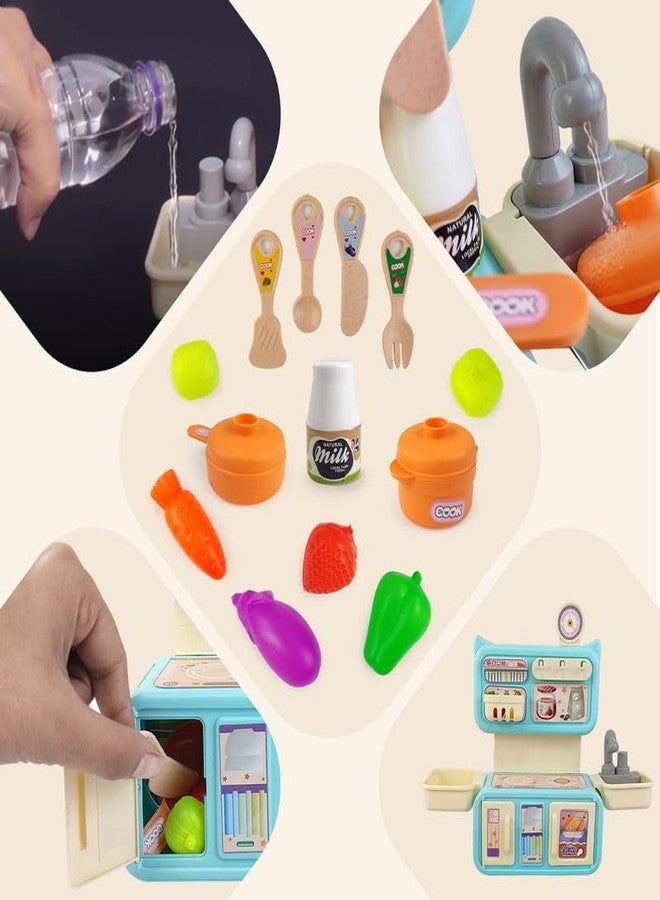 NHR Dream My Home Kitchen Set, Kitchen Set for Kids Girls Big Cooking Set | Kitchen Set | Cooking Pretend Play Set | Kitchen Toys | Girls Toys | Realistic Cooking Action (3+ Years) - Image 3